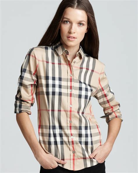 burberry shirt female|Burberry check shirt women's.